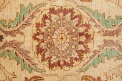 8.11 x 11.7 New Zigler Chobi Rug Beige Gold #F-4174