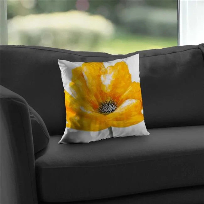Begin Home Decor C1PC1414ONZ5TF 14 x 14 in. Beautiful Yellow Flower – Botanic…