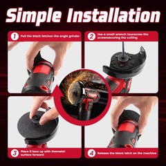 3 Inch 12V Lithium Electric Angle Grinder – Handheld Grinding Polishing Tool