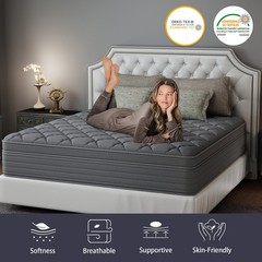 12″ 14″ Mattress Gel Memory Foam Hybrid Spring Twin Full Queen King Bed in a Box