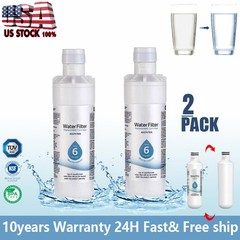 New 2PACK Refresh Refrigerator Ice Water Filter For LG LT1000P ADQ747935
