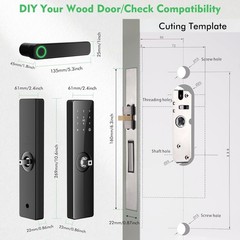 Smart Fingerprint Door Lock, Keyless Entry Front Door Lock Deadbolt