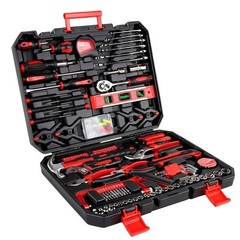 266-Piece Home Tool Set with Rolling Tool Box – Complete Household Hand Tool Kit