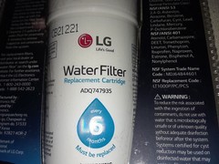 One Sealed Genuine LG Water Filter Replacement Cartidge # LT1000P/PC NSF/ANSI 53