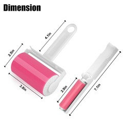 Sticky Lint Roller Clean Pet Hair Remover Washable Reusable Set of 2 Travel Size