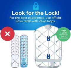 4pack- Refill Cartridges Zevo Flying Insect Trap Refill Cartridges -Easy to Use