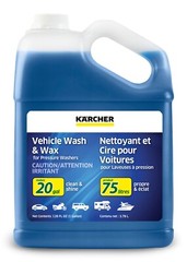 Kärcher Pressure Washer Detergent Vehicle Wash & Wax, Car Cleaner – 1 Gallon