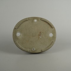 Shohin Bonsai Pot Shibakatsu Unglazed Grey Oval 15.3cm 6.02in Vintage Tokoname