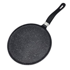 Roch Guss Grand Chef Crepe Griddle Flat Pan 9.5in Healthy Cookware ITALY NEW