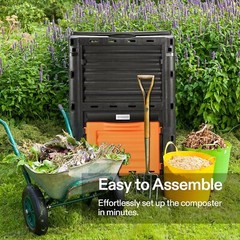 VIVOSUN Compost Bin 80Gal 300L Outdoor Composter W/ Large Capacity