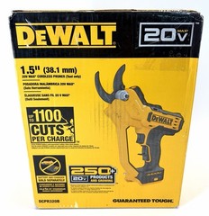 DeWalt 20V MAX Cordless 1 1/2 in Pruner Tool Only Model DCPR320B
