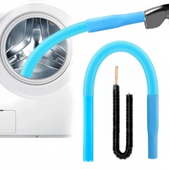 2-Piece Dryer Vent Lint Remover Vacuum Hose Attachment Cleaner Kit with Brush