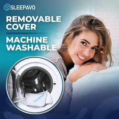 Sleepavo Adjustable Shredded Memory Foam Pillows, Firm & Cooling (Queen, 2 Pack)