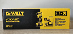 DEWALT ATOMIC 20V 1/4″ IMPACT DRIVER KIT W/ BAG, 5Ah BATTERY & CHARGER DCF850P1