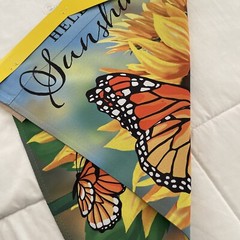 Meadow Creek Decorative Garden Flag 12.5 in x 18 in Double Sided / New