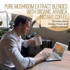 La Republica Mushroom Coffee (Instant w Full-Fruiting Bodies Lion’s Mane Chaga+)