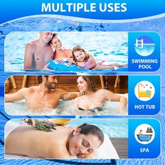 Accevo Hot Tub Test Strips，3-in-1 Pool Water Testing Kit for Chlorine/Bromine, p