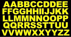 A B C Lettering Alphabet Die Cut Vinyl Decals Waterproof Many Colors and Sizes