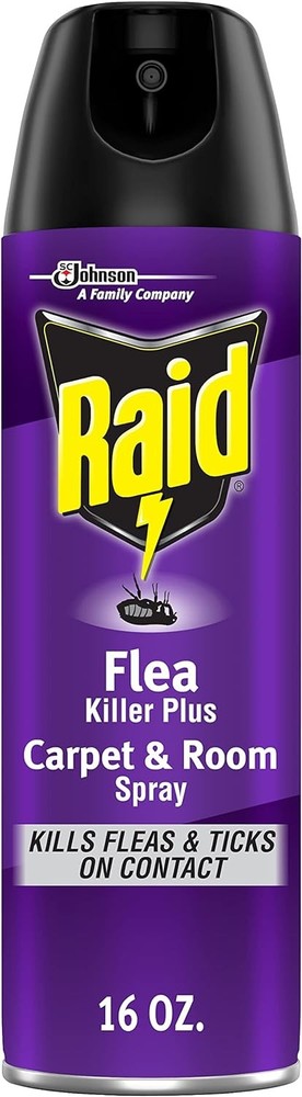 Raid Flea Killer Carpet & Room Spray, Kills hatching 16 Ounce (Pack of 1)