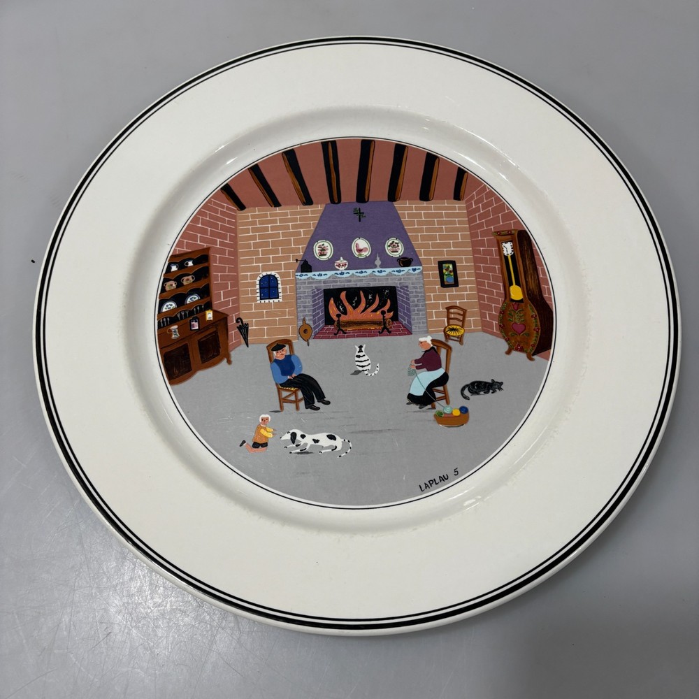 Villeroy & Boch Naif Dinner Plate 10.25″ Laplau Folk Art Luxembourg