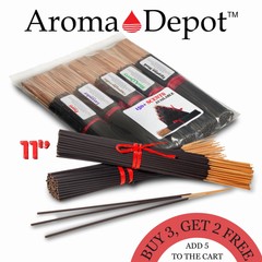 100 Hand-Dipped 11” Incense Sticks – Mix & Match Scents – Wholesale Bulk Pack