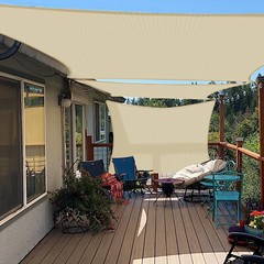 Sun Shade Sails Canopy Rectangle Awning Shelter Cover UV Blcok Yard Deck Outdoor