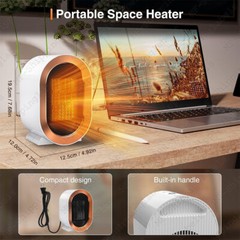1200W Electric Space Heater Fast PTC Ceramic Instant Heating Fan for Room Indoor