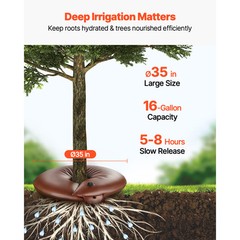 Tree Watering Ring 4 Packs 16 Gallons Slow Release Tree Drip Irrigation Bag
