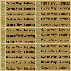 Personalized Decal Customized Sticker Vinyl Lettering Numbers Name Business