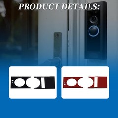 1x Replace Lens Screen Protector For Ring Doorbell Pro,Not Doorbell Pro 2 Black
