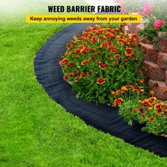 VEVOR 6′ x 300′ Woven Ground Cover Landscape Fabric 3.2-ounce Weed Barrier