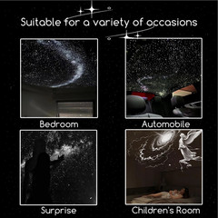 Starry Sky Aurora Galaxy Projector Night Light HD 360° Rotating LED Mood Lamp