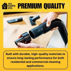 Dryer Vent Cleaning Flexible Crevice Tool & Detail Vacuum Hose Attachment Kit