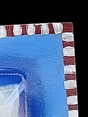 Holiday Platter 14″ Square NIB Block Crystal Snow Days Glass Reverse Handpainted