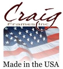 Craig Frames Essentials, 1″ Wide Modern Simple Black Picture Frame With a Mat