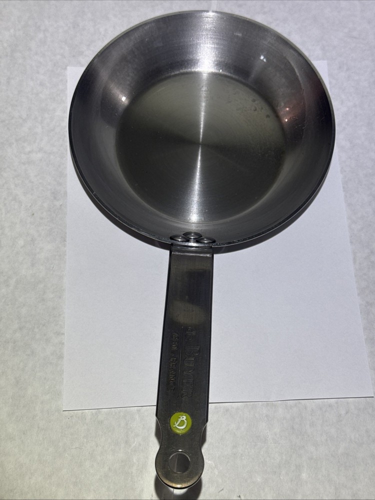VERY NICE de Buyer Mineral B Carbon Steel Fry Pan 8 Inch Made in France 1830