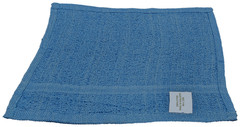 12×12 Blue 100% Cotton Washcloth Rags Multi Purpose Reusable Cleaning Cloths