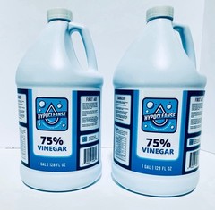 75% Vinegar – Concentrated Acetic Acid – All Natural Cleaning Vinegar – 4 Gal