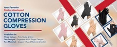 Doctor Developed Compression Gloves for Women and Men, Open-Finger Arthritis