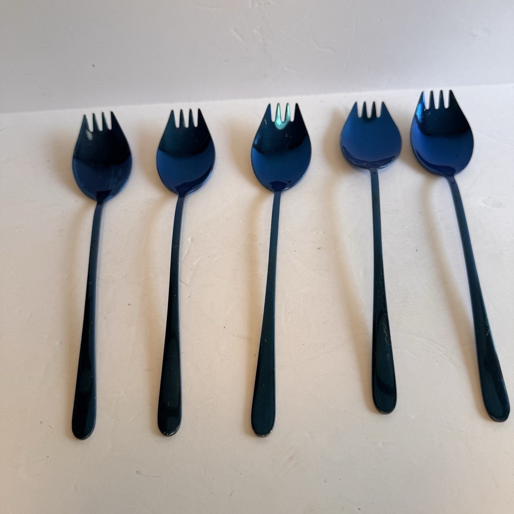 Buyer StarBlue Sporks 2 in 1 Spoons Forks 5 Pieces Stainless Steel