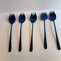 Buyer StarBlue Sporks 2 in 1 Spoons Forks 5 Pieces Stainless Steel