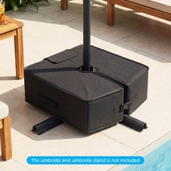 Umbrella Base Weight, 90 LBS Sand-fillable Bag with Weatherproof Fabric, Patio