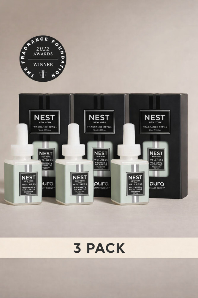 Nest New York Wild Mint & Eucalyptus Pura Refill – 3 Pieces