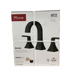 Pfister Bruxie 8 in. Widespread Double Handle Bathroom Faucet in Matte Black
