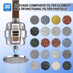 4 Pack 20 Stage Shower Filter Replacement Cartridge Shower Filter for Hard Water