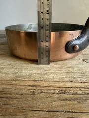 Thick French Copper Sauté Pan – 24cm – 2.8mm