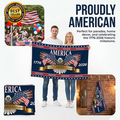 3 Ply 250 Years America Flag – Double Sided Patriotic Eagle 3 X 5 Ft Anniversary