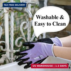 HandLove Gardening Gloves for Women, 2 Pairs, Hyaluronic Acid Moisturizing Glove