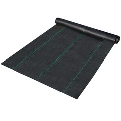 Uimoso 6×300 ft Heavy Duty PP Woven Weed Barrier Landscape Ground Cover 2.4Oz~H