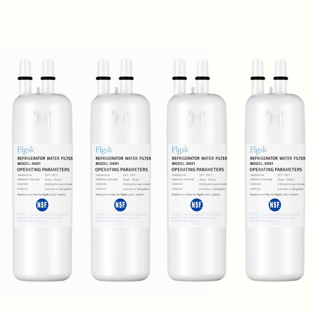 4 Pck Fridge Filter – EDR1RXD1, W10295370A, Filter 1, 46-9081, 46-9930, KAD1RXD1